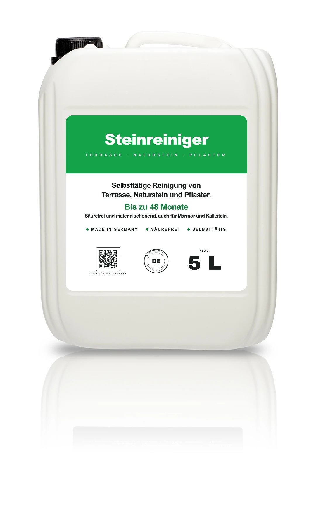 Steinreiniger selbstreinigend